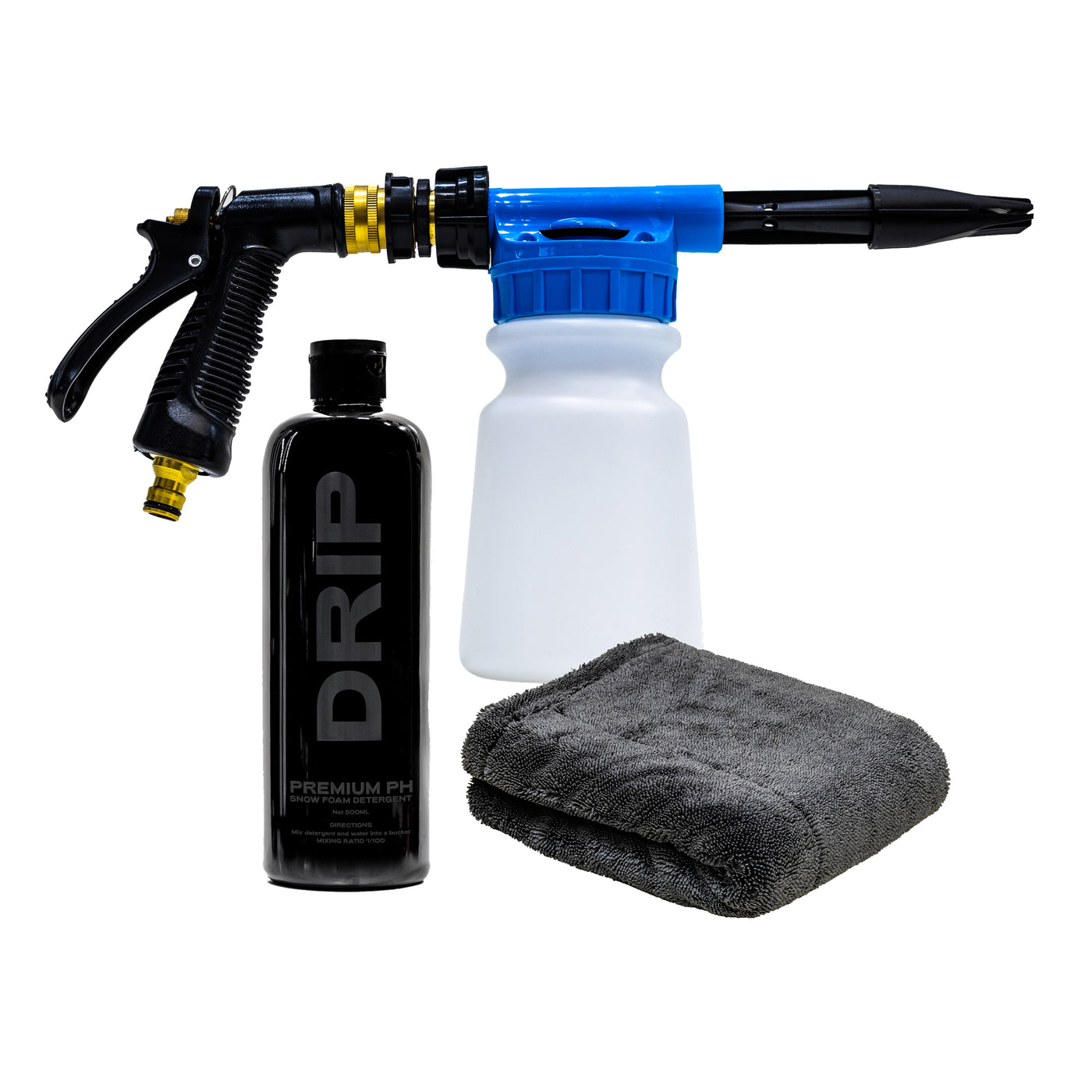 Premium Ph Snow Foam Detergent, Pressure Washer Snow foam Cannon, Micro Fibre Drying Towel